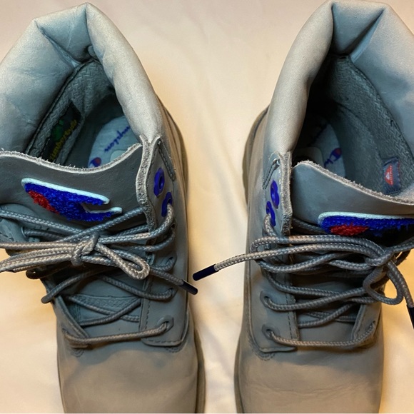 Limited Edition Timberland X Champion Grey Boots - Picture 3 of 9